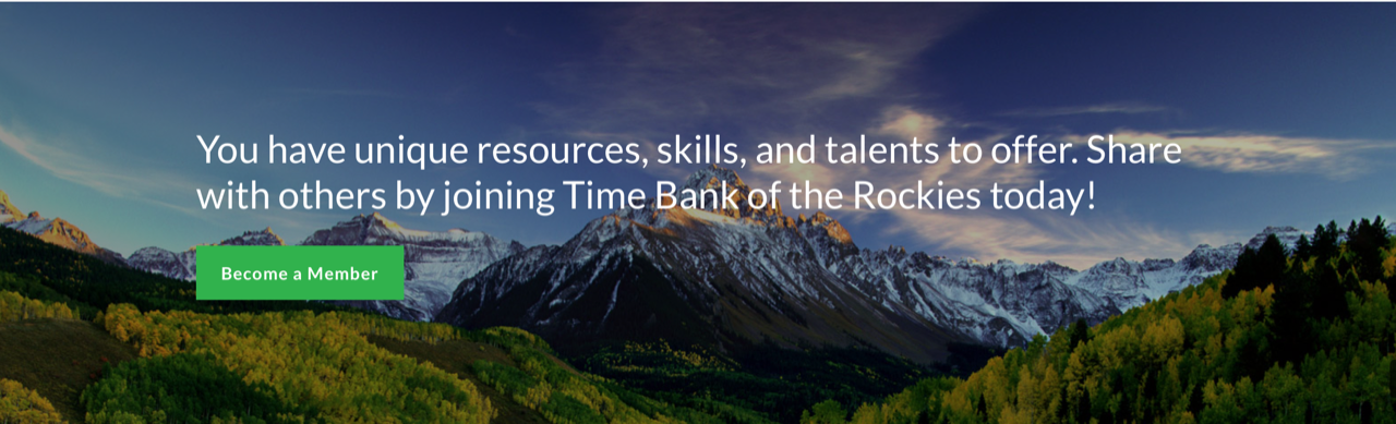 Join Time Bank of the Rockies